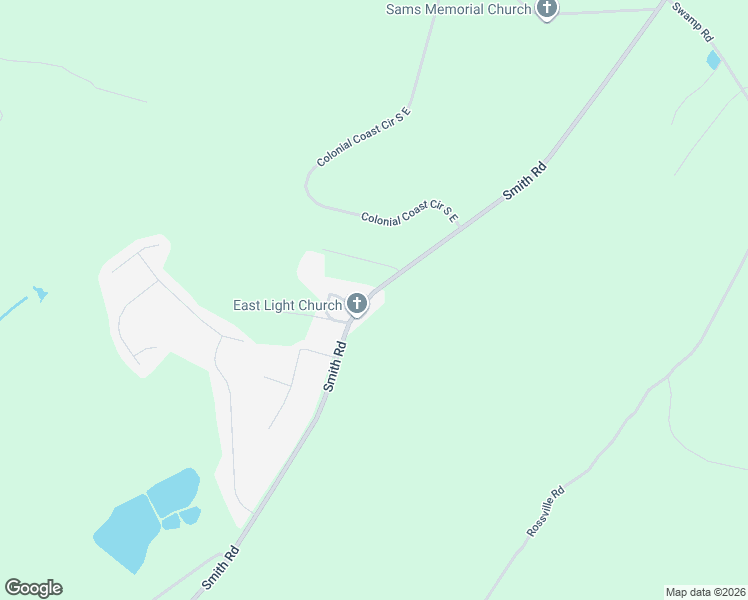 map of restaurants, bars, coffee shops, grocery stores, and more near 4046 Smith Road in Townsend