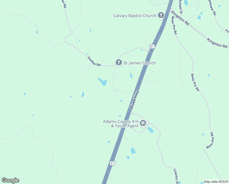 map of restaurants, bars, coffee shops, grocery stores, and more near 20 Heather Drive in Natchez