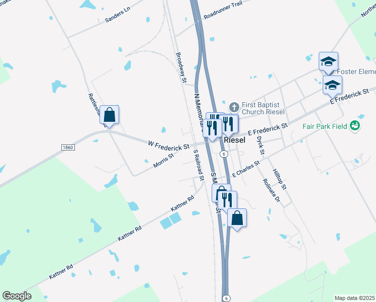 303 West Frederick Street, Riesel TX Walk Score