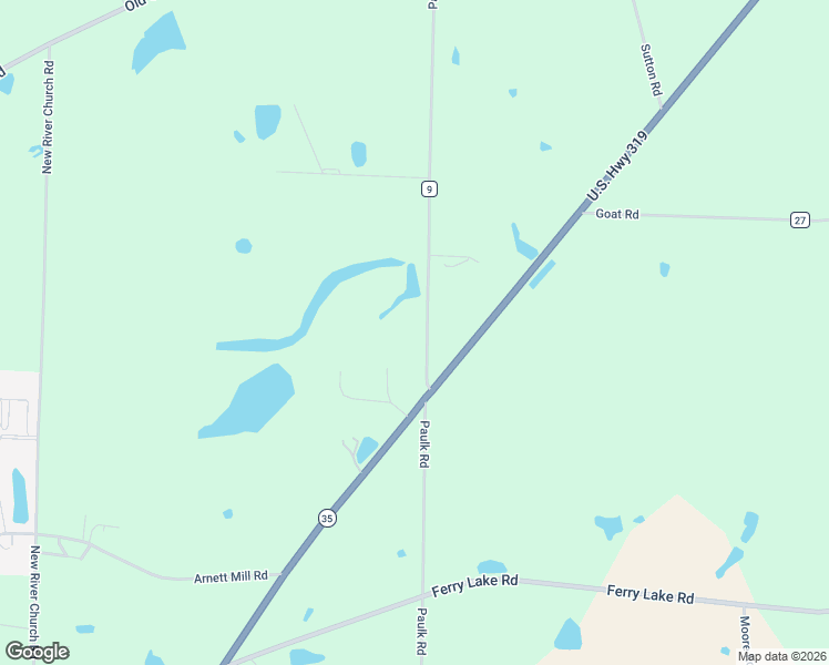 map of restaurants, bars, coffee shops, grocery stores, and more near 277 Paulk Road in Tifton