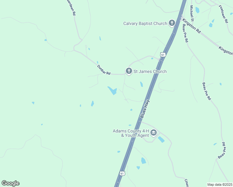map of restaurants, bars, coffee shops, grocery stores, and more near 20 Heather Drive in Natchez