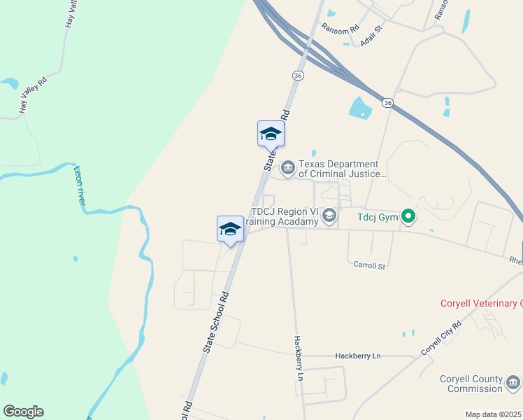 map of restaurants, bars, coffee shops, grocery stores, and more near in Gatesville