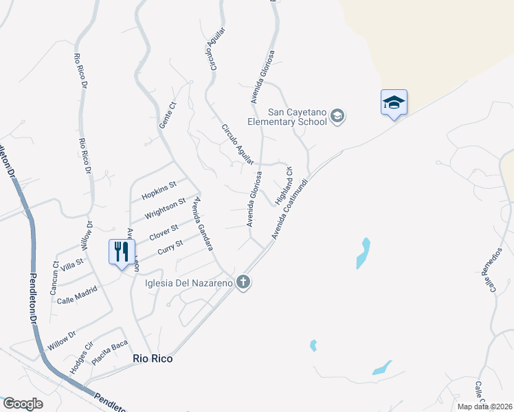 map of restaurants, bars, coffee shops, grocery stores, and more near 56 Highland Circle in Rio Rico
