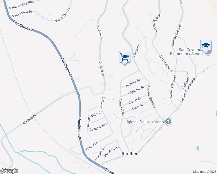 map of restaurants, bars, coffee shops, grocery stores, and more near 377 Rio Rico Drive in Rio Rico