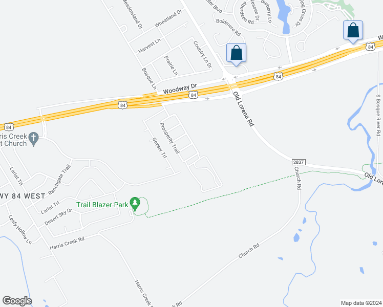 map of restaurants, bars, coffee shops, grocery stores, and more near 1211 Phoenix in McGregor