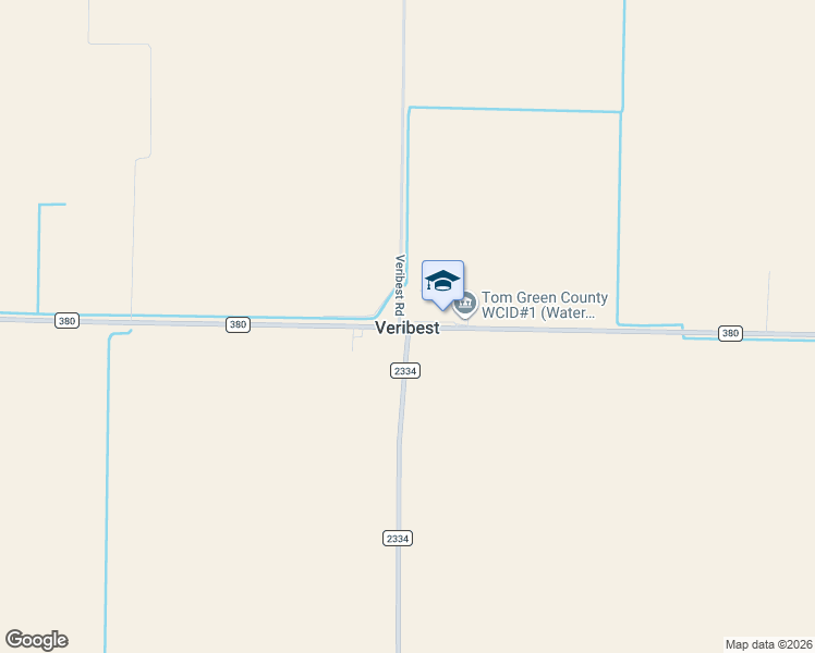 map of restaurants, bars, coffee shops, grocery stores, and more near in Veribest