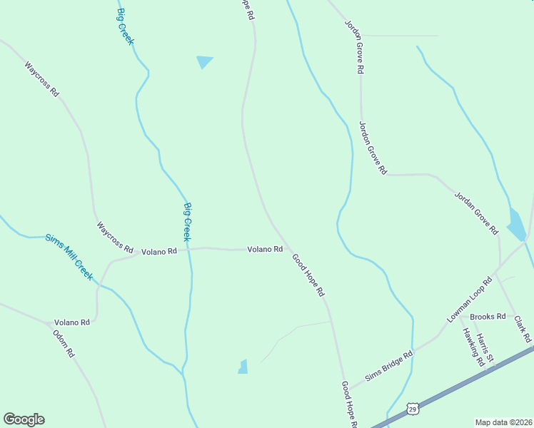 map of restaurants, bars, coffee shops, grocery stores, and more near Good Hope Road in Dozier