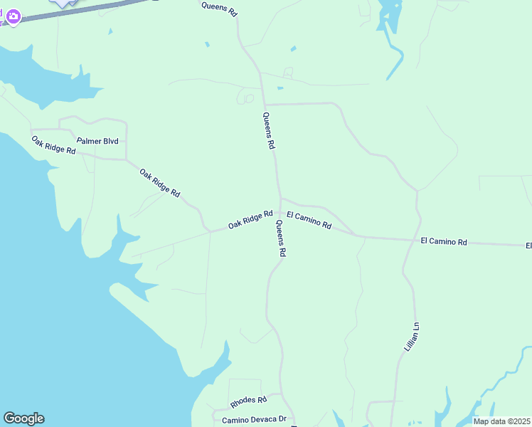 map of restaurants, bars, coffee shops, grocery stores, and more near 400-604 Oak Ridge Road in Many