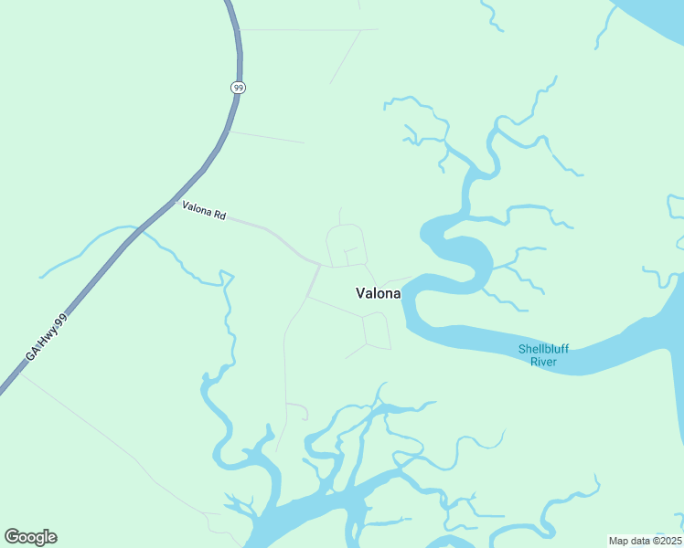 map of restaurants, bars, coffee shops, grocery stores, and more near Valona Road in Townsend
