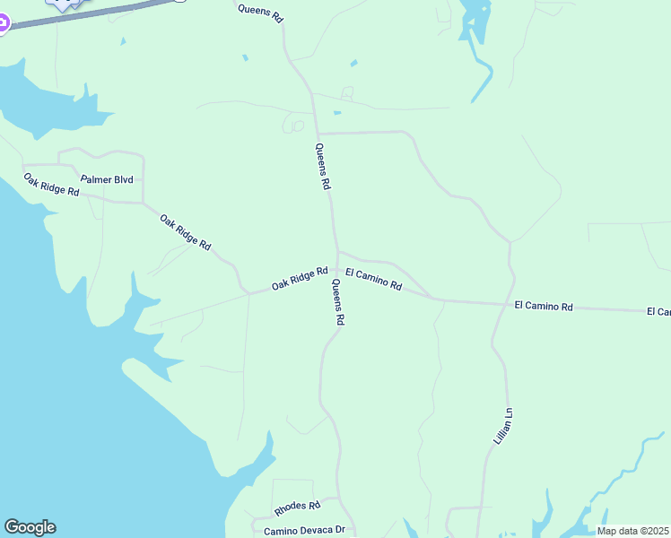 map of restaurants, bars, coffee shops, grocery stores, and more near 400 Oak Ridge Road in Many