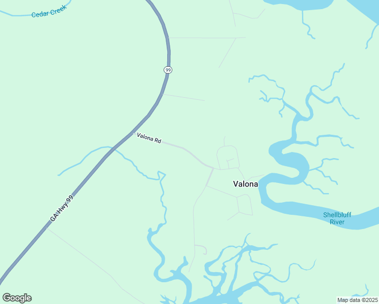 map of restaurants, bars, coffee shops, grocery stores, and more near Valona Road in Townsend