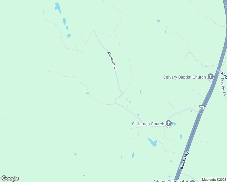 map of restaurants, bars, coffee shops, grocery stores, and more near 6-20 Aberdeen Road in Natchez