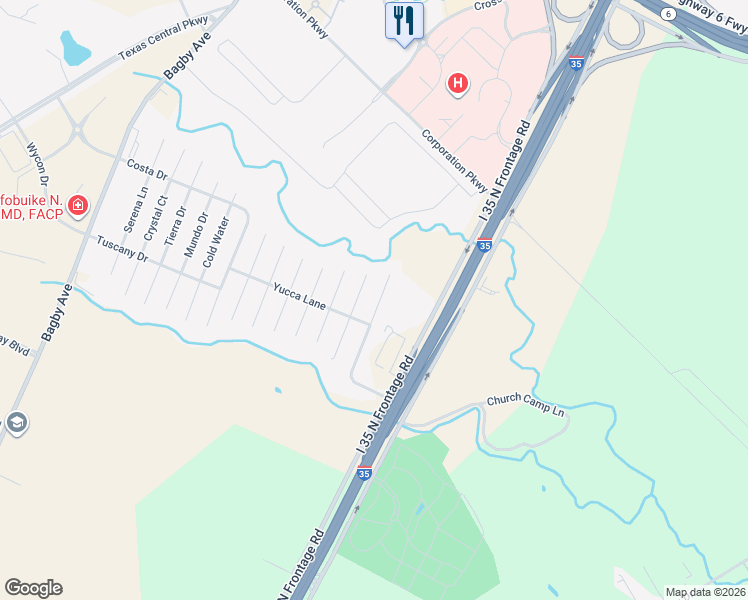 map of restaurants, bars, coffee shops, grocery stores, and more near 6533 Vista View Drive in Woodway