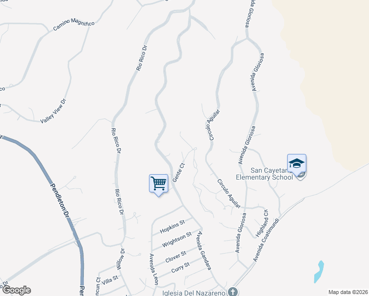 map of restaurants, bars, coffee shops, grocery stores, and more near 1226 Gente Court in Rio Rico