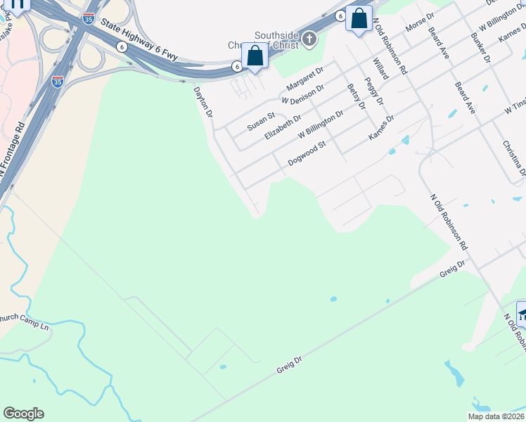 map of restaurants, bars, coffee shops, grocery stores, and more near 733 Dayton Drive in Robinson