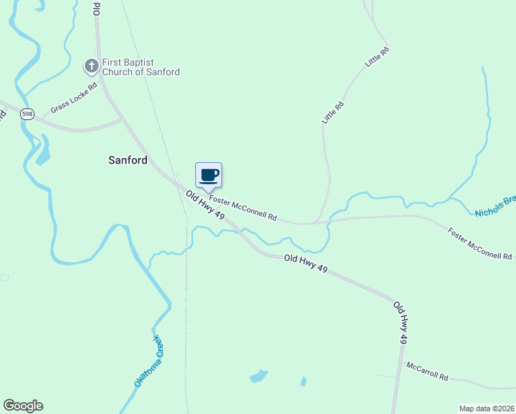 map of restaurants, bars, coffee shops, grocery stores, and more near 53 Foster McConnell Road in Seminary