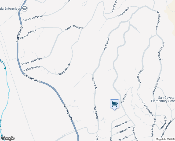 map of restaurants, bars, coffee shops, grocery stores, and more near 341 Camino Soza in Rio Rico