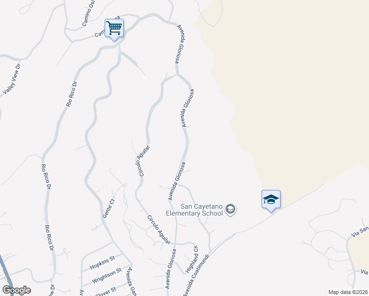 map of restaurants, bars, coffee shops, grocery stores, and more near 1232 Avenida Gloriosa in Rio Rico
