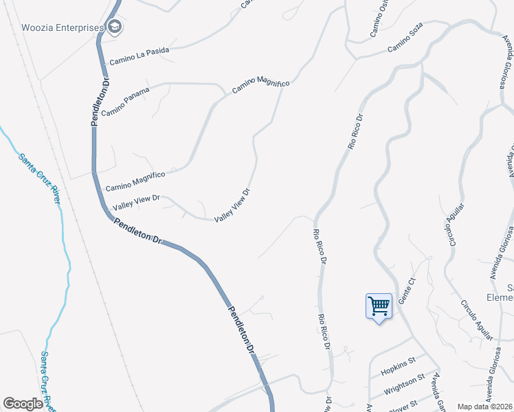 map of restaurants, bars, coffee shops, grocery stores, and more near 334 Camino Soza in Rio Rico