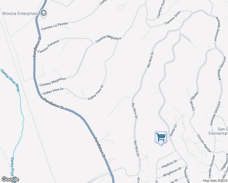 map of restaurants, bars, coffee shops, grocery stores, and more near 334 Camino Soza in Rio Rico