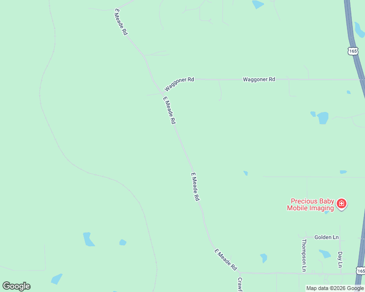 map of restaurants, bars, coffee shops, grocery stores, and more near East Meade Road in Pollock