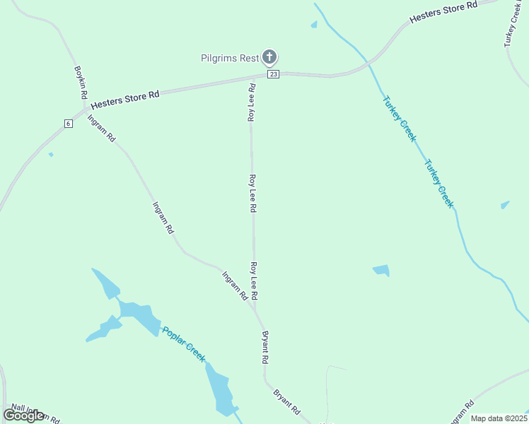 map of restaurants, bars, coffee shops, grocery stores, and more near 35234 Roy Lee Road in Red Level