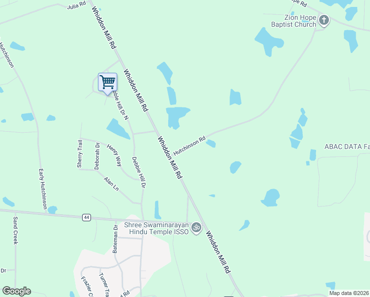 map of restaurants, bars, coffee shops, grocery stores, and more near 67 Hutchinson Road in Tifton