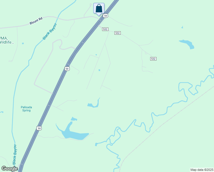 map of restaurants, bars, coffee shops, grocery stores, and more near 159 Mini Drive in Nacogdoches
