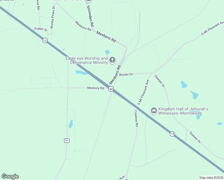 map of restaurants, bars, coffee shops, grocery stores, and more near 192 Erwin Road in Frisco City