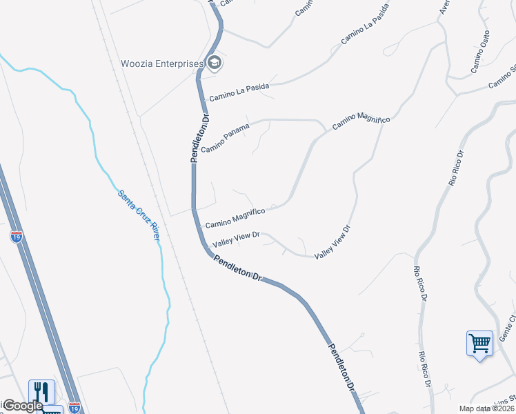 map of restaurants, bars, coffee shops, grocery stores, and more near 1262 Norma Court in Rio Rico