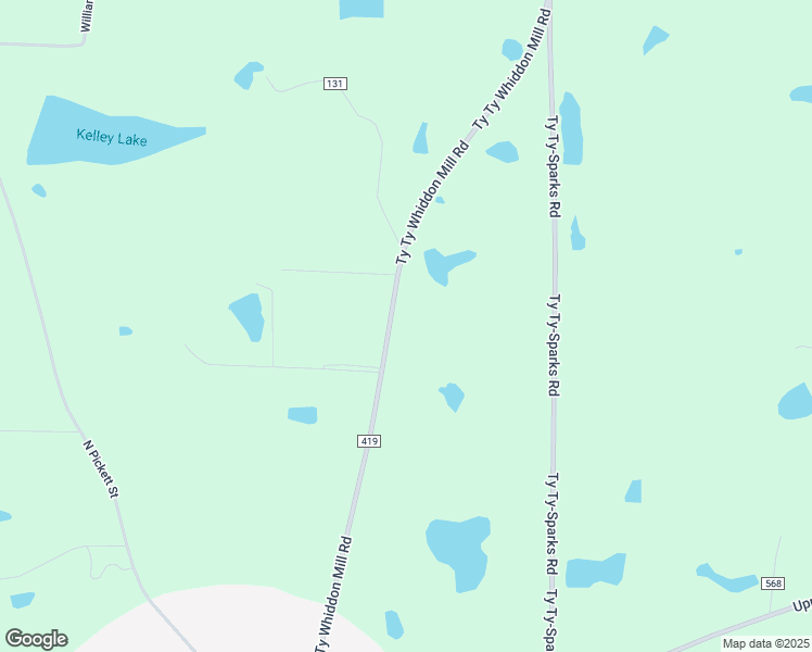 map of restaurants, bars, coffee shops, grocery stores, and more near 238 Ty Ty Whiddon Mill Road in Ty Ty