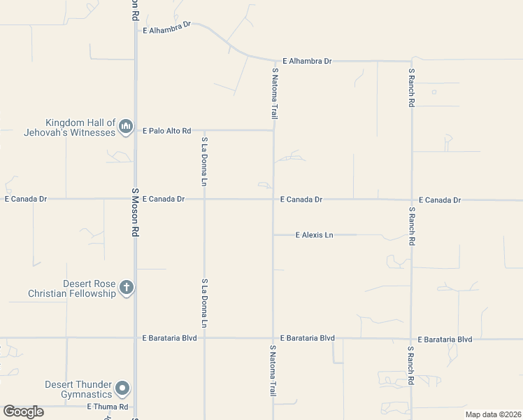 map of restaurants, bars, coffee shops, grocery stores, and more near 4482 South Natoma Trail in Sierra Vista