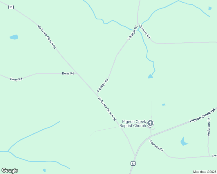 map of restaurants, bars, coffee shops, grocery stores, and more near 34483 T Bridge Road in Red Level