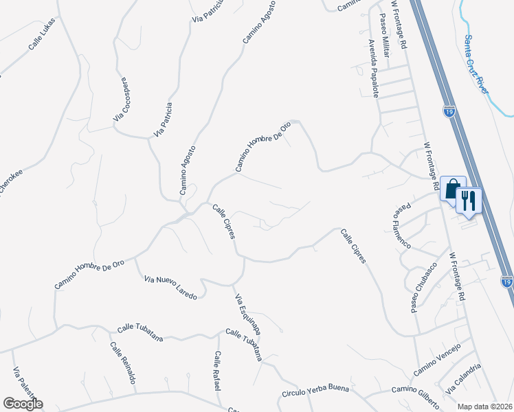 map of restaurants, bars, coffee shops, grocery stores, and more near 538 Grow Lane in Rio Rico