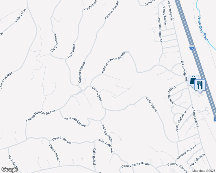 map of restaurants, bars, coffee shops, grocery stores, and more near 538 Grow Lane in Rio Rico