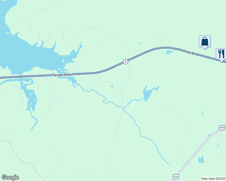 map of restaurants, bars, coffee shops, grocery stores, and more near 216 Johnson Lane in Many