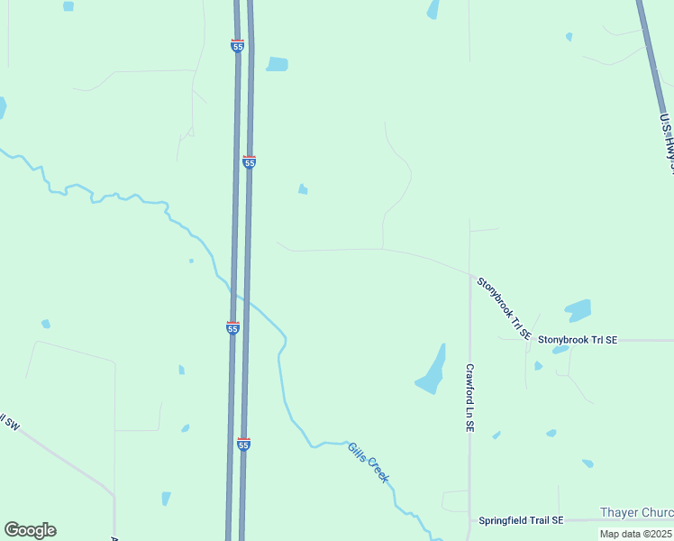 map of restaurants, bars, coffee shops, grocery stores, and more near 38-90 Stoneybrook Trail Southeast in Bogue Chitto