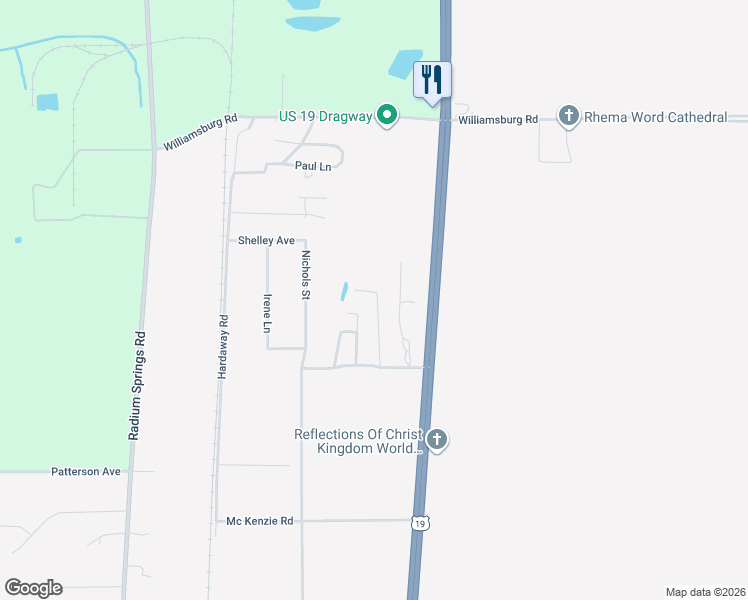 map of restaurants, bars, coffee shops, grocery stores, and more near 42 Luke Drive in Albany