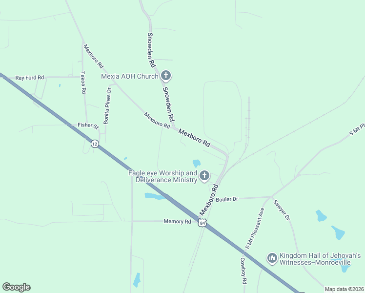map of restaurants, bars, coffee shops, grocery stores, and more near 728 Mexboro Road in Frisco City