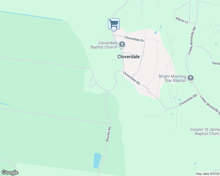 map of restaurants, bars, coffee shops, grocery stores, and more near 108 Bourke Road in Natchez