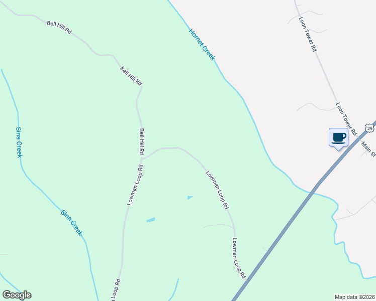 map of restaurants, bars, coffee shops, grocery stores, and more near 49-1399 Lowman Loop Road in Dozier
