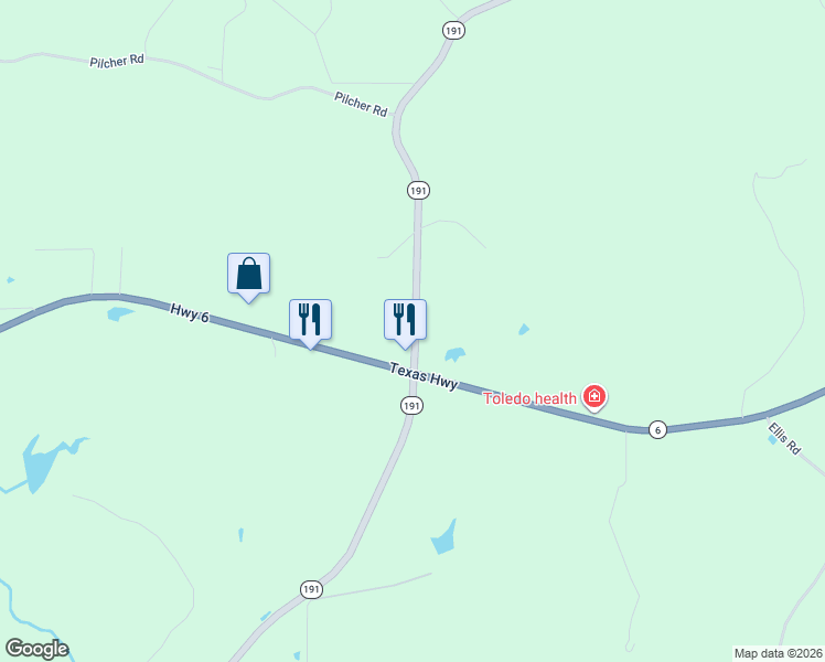 map of restaurants, bars, coffee shops, grocery stores, and more near 29900 Louisiana 191 in Many