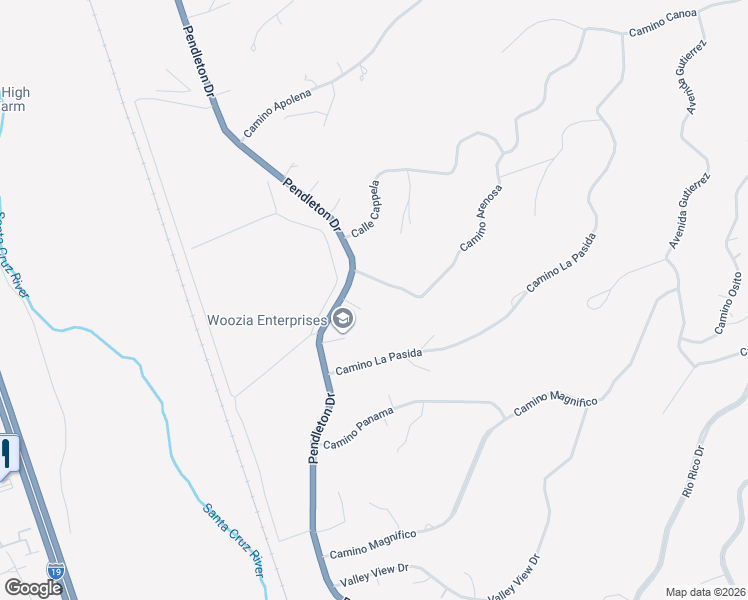 map of restaurants, bars, coffee shops, grocery stores, and more near 217-311 Camino Arenosa in Rio Rico
