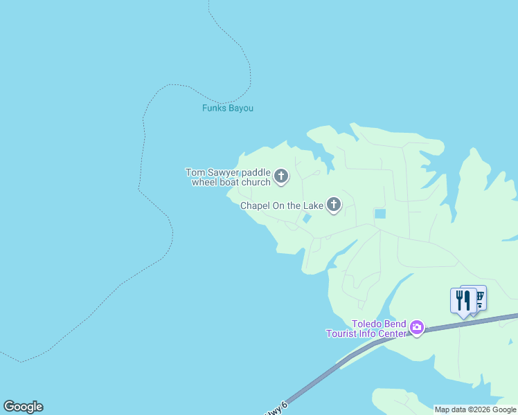 map of restaurants, bars, coffee shops, grocery stores, and more near 1231 Merritt Mountain Road in Many