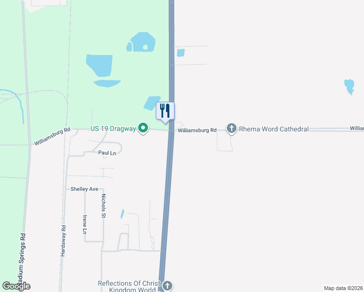 map of restaurants, bars, coffee shops, grocery stores, and more near 1706 Liberty Expressway in Albany