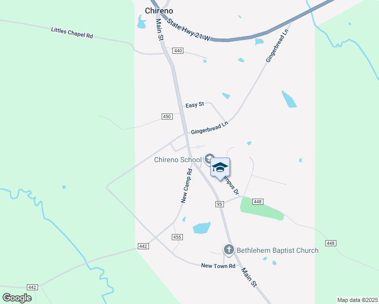 map of restaurants, bars, coffee shops, grocery stores, and more near 869 Main Street in Chireno