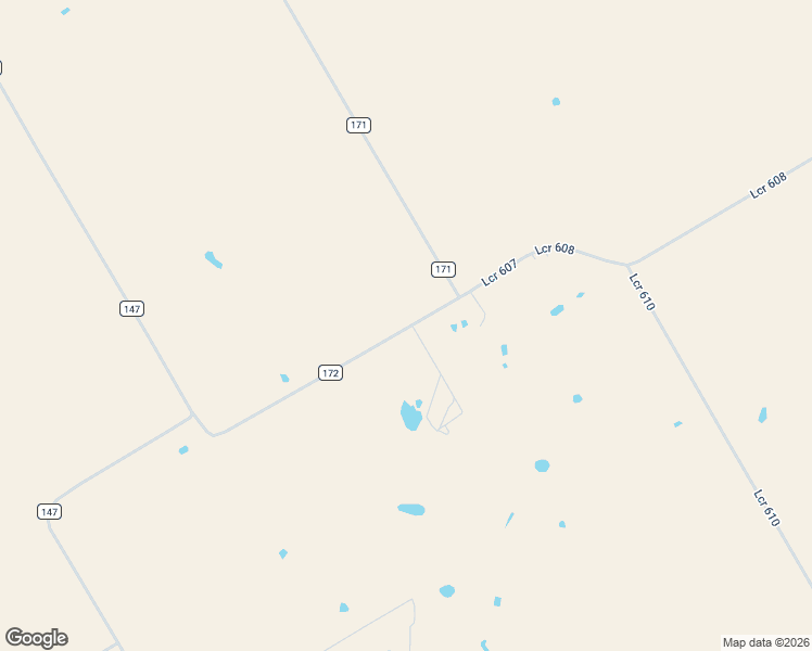 map of restaurants, bars, coffee shops, grocery stores, and more near 232 County Road 172 in Mart
