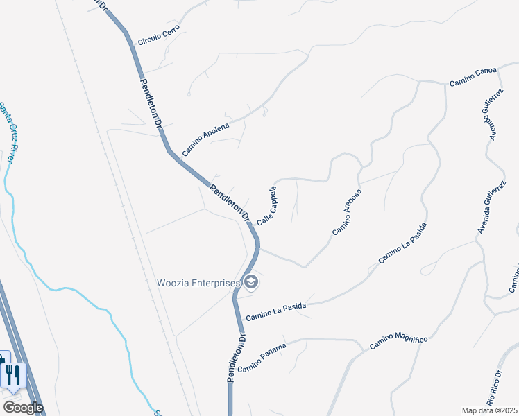 map of restaurants, bars, coffee shops, grocery stores, and more near 273 Nero Court in Rio Rico