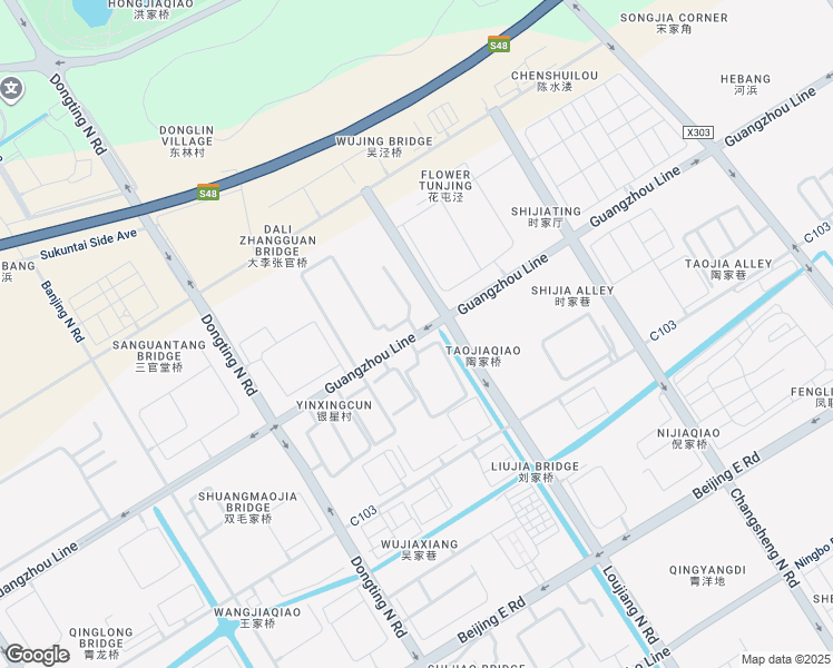 map of restaurants, bars, coffee shops, grocery stores, and more near Guang Zhou Dong Lu in Su Zhou Shi