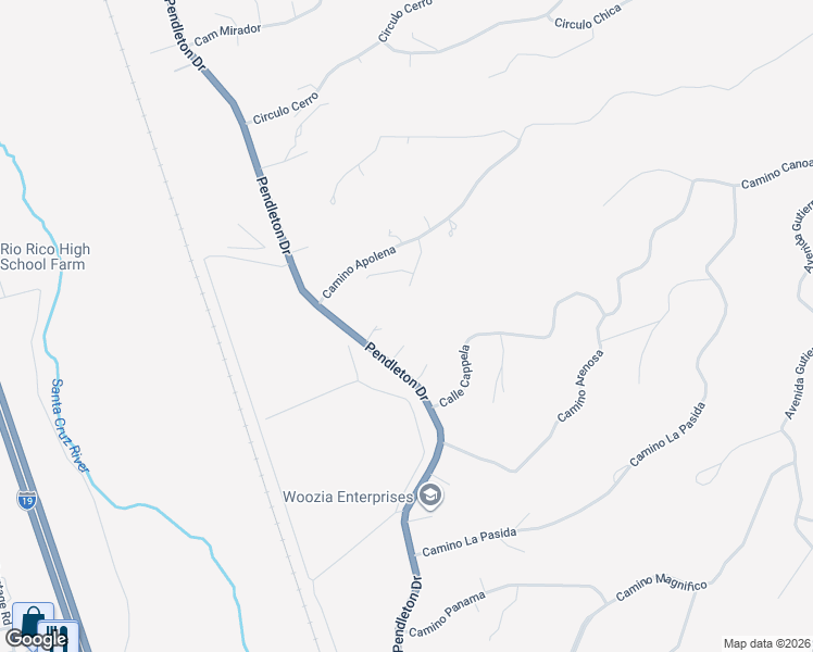 map of restaurants, bars, coffee shops, grocery stores, and more near 266 Chino Lane in Rio Rico